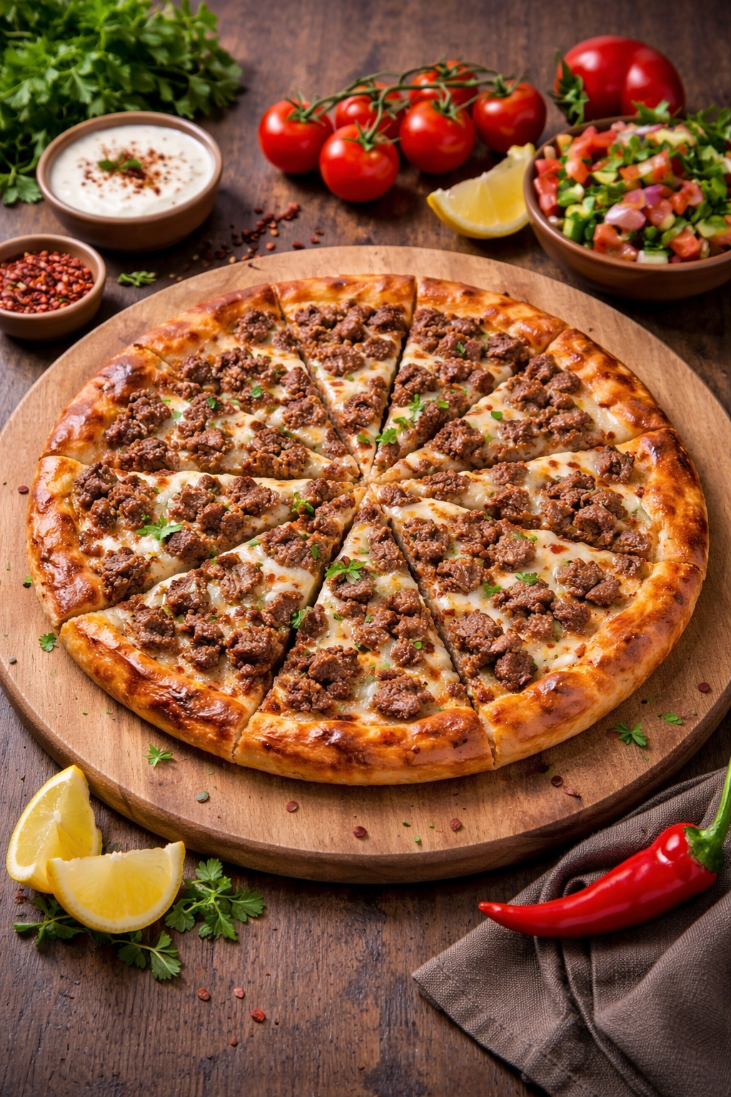 Kavurmalı Kaşarlı Pide